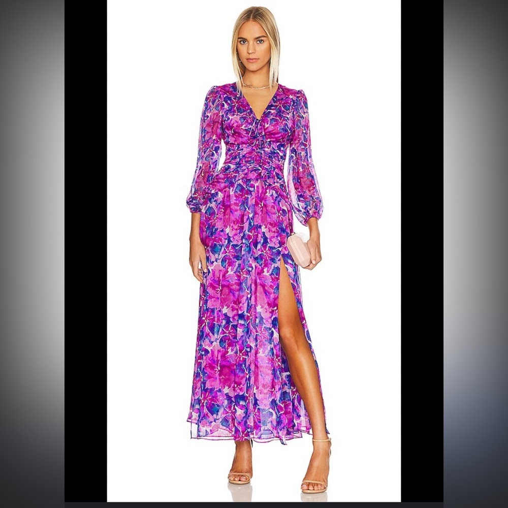 NEW MISA LOS ANGELES imelda maxi dress in watercolor